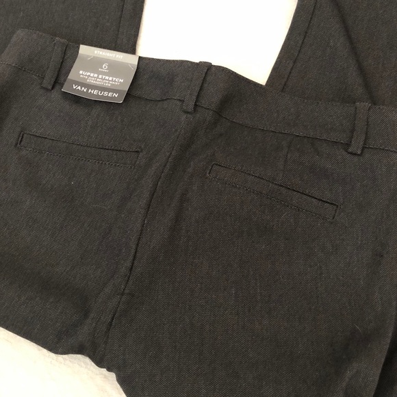 NWT Charcoal Slim Straight Dress Pants - Picture 4 of 6